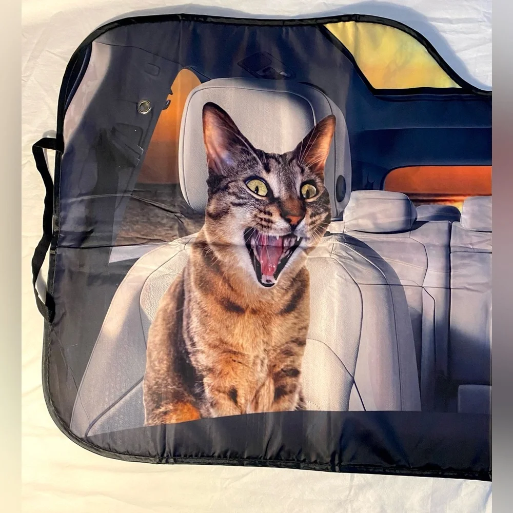 Funny Cats Windshield Sunshade - Keep Your Vehicle Cool in More Ways Than One